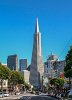 The Transamerica Pyramid - 2153  San Francisco Transamerica Pyramid from Columbus Ave and Vallejo - Aspect Ratio 1:1.4